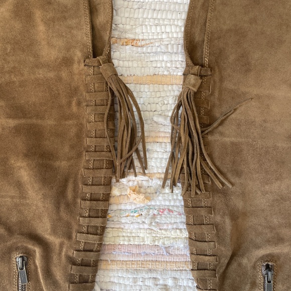 EUC Women’s Frye Tina Tassel Lace Up Over The Knee Tan Boots Size 9.5 - Picture 5 of 8